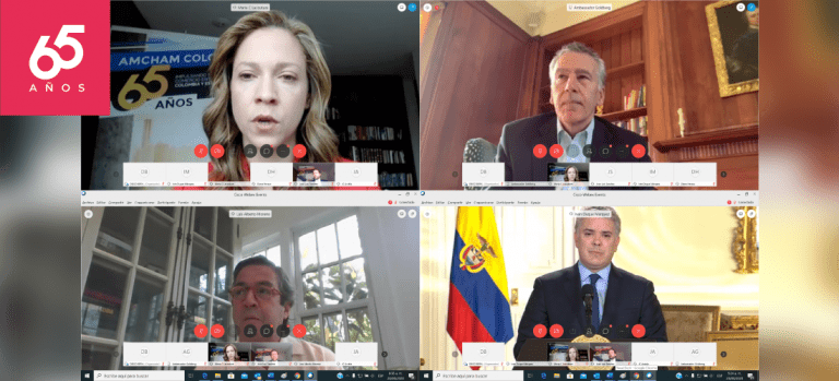 Asamblea virtual de AmCham Colombia 65 años